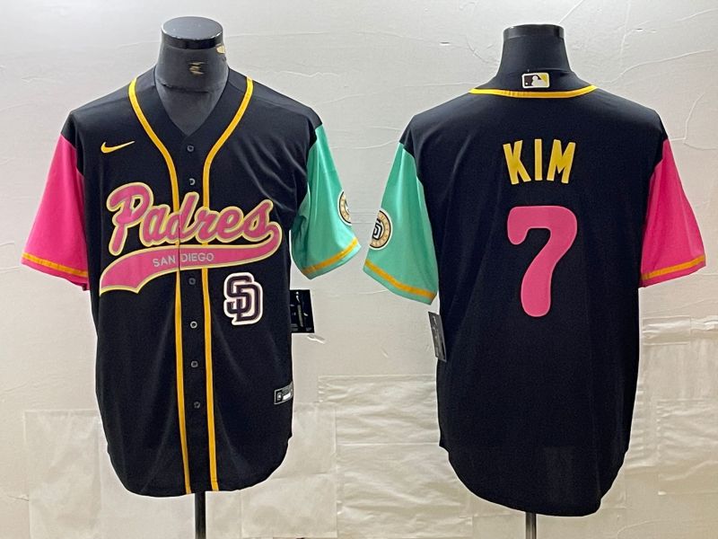 Men San Diego Padres 7 Kim Black City Edition Nike 2024 MLB Jersey